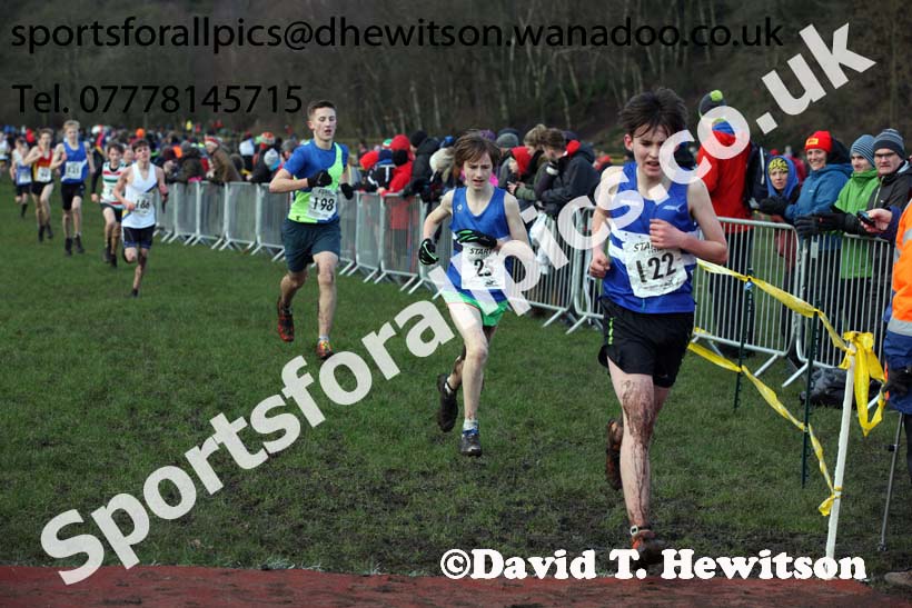 Boys under-15 Northern Cross Country Champs., Witton Park, Blackburn. Photo: David T. Hewitson/Sports for All Pics